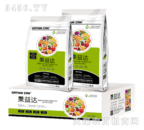 大量元素水溶肥20-20-20+TE-果益達-康樸