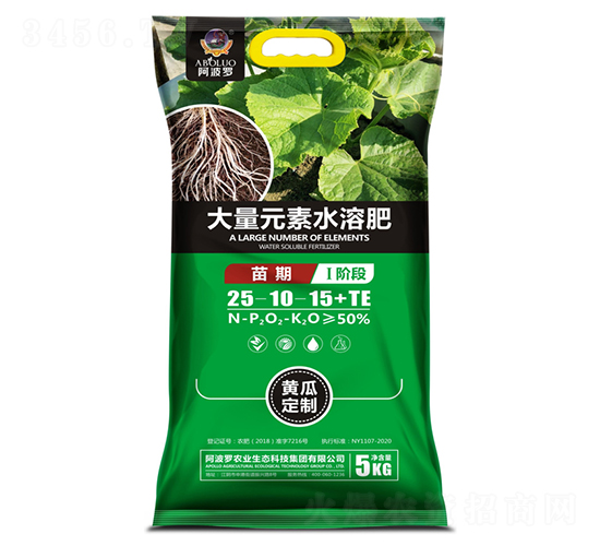 黃瓜初花期專用大量元素水溶肥-阿波羅
