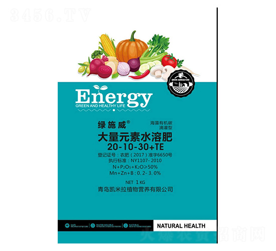 大量元素水溶肥20-10-30+TE-綠施威-凱米拉