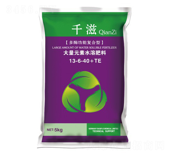 多酶功能復合型大量元素水溶肥13-6-40+TE-千滋-華墾宜農