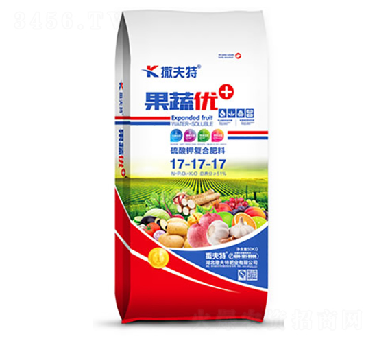 硫酸鉀復合肥料17-17-17-果蔬優-撒夫特