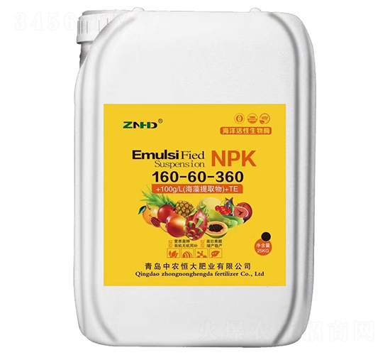 大量元素水溶肥160-60-360-中農恒大