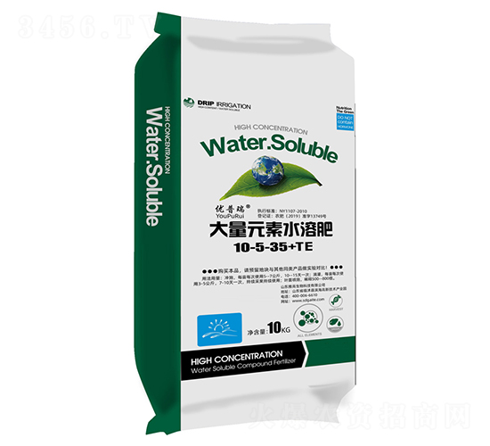 大量元素水溶肥料10-5-35+TE-優普瑞-溉特生物
