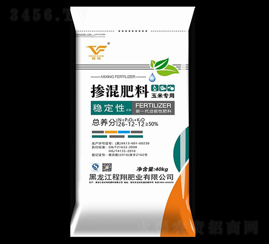 玉米專用穩定性摻混肥料26-12-12-程翔肥業