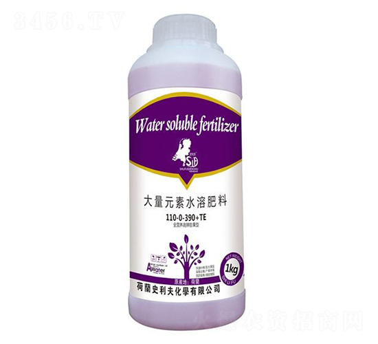 大量元素水溶肥料110-0-390+TE-荷牛-史利夫