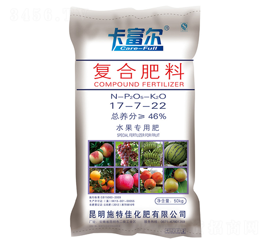 水果專(zhuān)用復(fù)合肥料17-7-22-卡富爾-施特佳