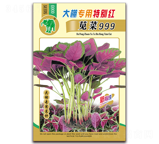 大棚專用特別紅莧菜999-莧菜種子-吉豐種業