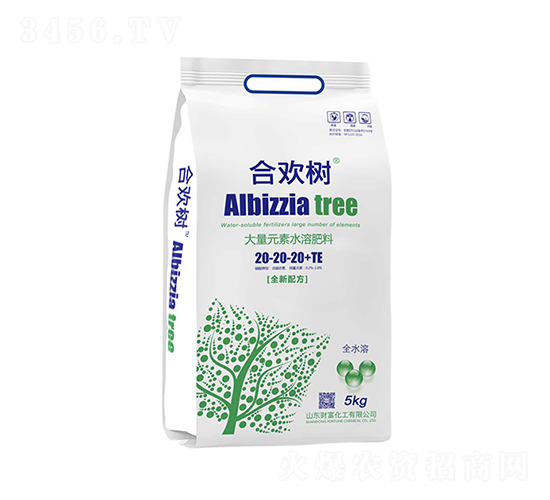 大量元素水溶肥料20-20-20+TE-合歡樹-財富化工