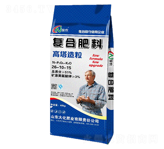 高塔造粒復合肥料26-10-15-大化肥業