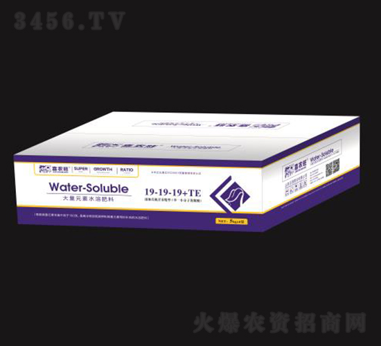 大量元素水溶肥料19-19-19+TE（箱）-喜農旺-正源肥業