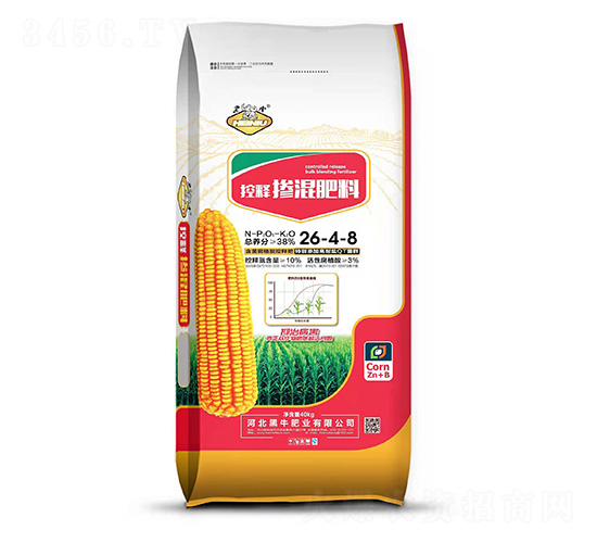 含菌腐植酸控釋摻混肥料26-4-8-黑牛肥業
