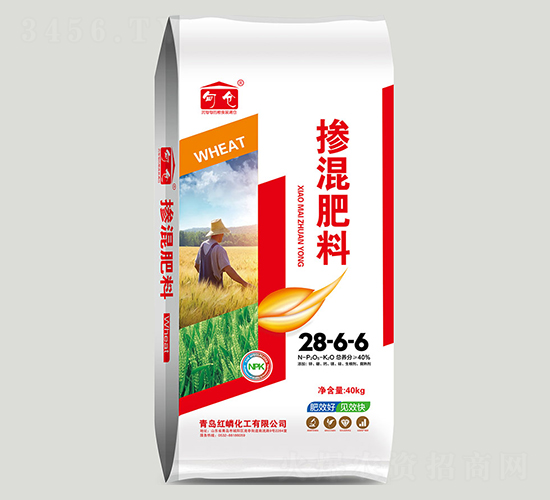 小麥專用摻混肥料28-6-6-紅磷化工