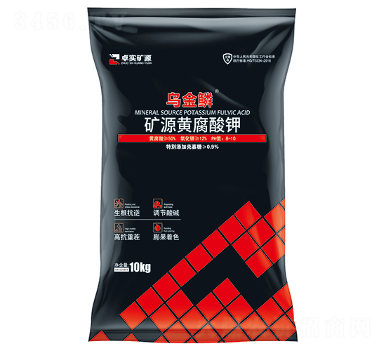 10kg礦源黃腐酸鉀-烏金鱗-卓實礦源