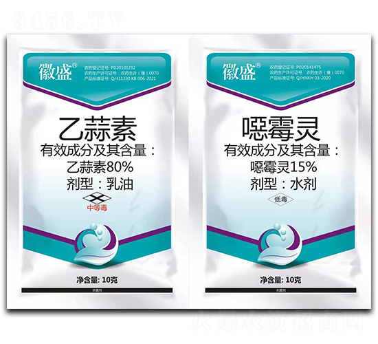 80%乙蒜素乳油+15%噁霉靈水劑-徽盛-秦農作物