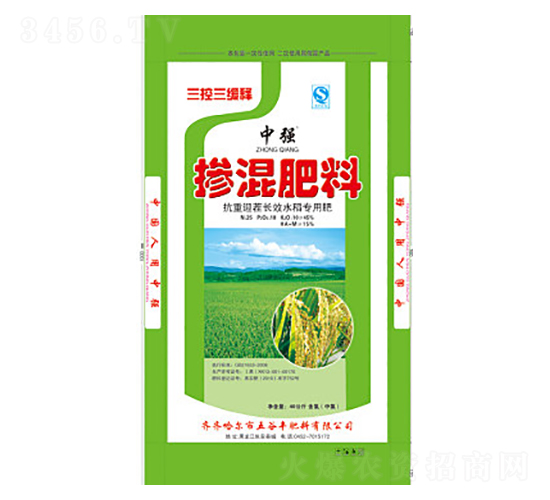 中強水稻摻混肥料25-10-10-五谷豐