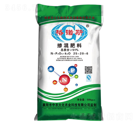 小麥專用肥25-20-6-格諾斯-綠豐肥業