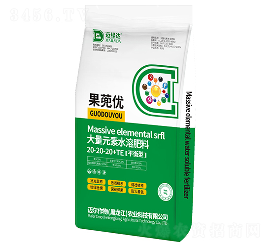 平衡型大量元素水溶肥料20-20-20+TE-果蔸優-邁綠達