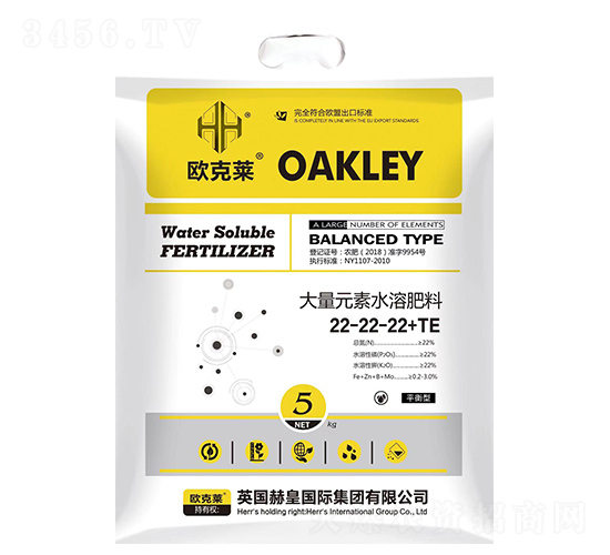 大量元素水溶肥料22-22-22+TE-歐克萊-森正達生物