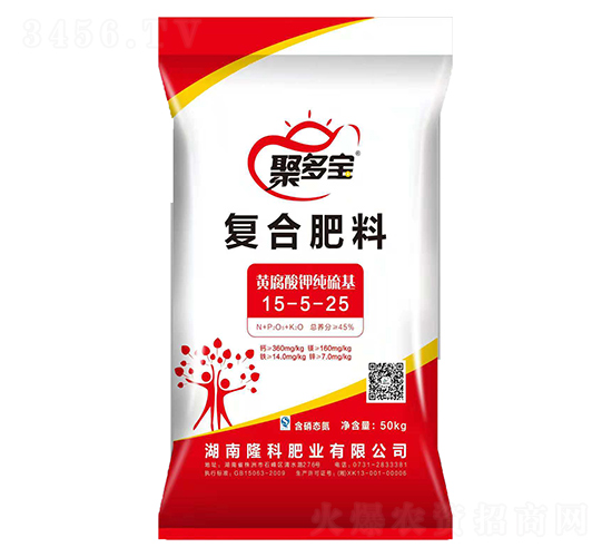 黃腐酸鉀純硫基15-5-25-聚多寶-隆科農資