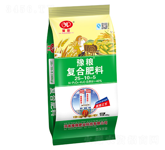 40kg高塔氯化鉀復合肥料25-10-5-豫糧肥業