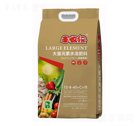 大量元素水溶肥料12-8-40+C+TE-豐收俠-國(guó)邦植物