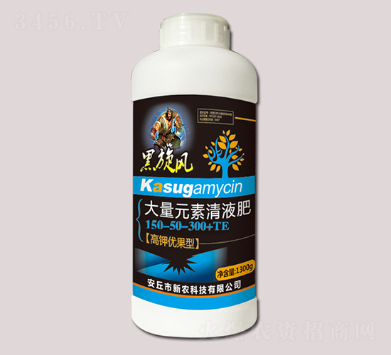1300g大量元素清液肥150-50-300+TE-黑旋風-新農