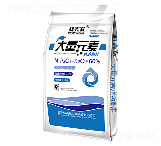 大量元素水溶肥料20-20-20+TE-科美農