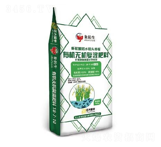 有機(jī)無機(jī)復(fù)混肥料18-7-10（含氯）-正大金豐