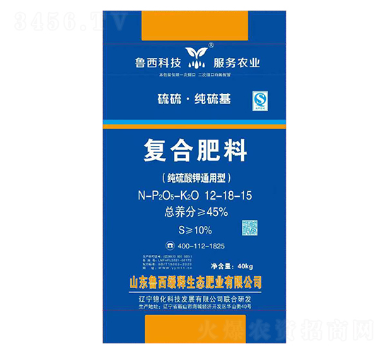 純硫酸鉀通用型復合肥料12-18-15-魯西緩釋
