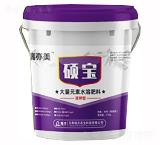 高鉀型大量元素水溶肥100-160-240-碩寶-瑞天農業