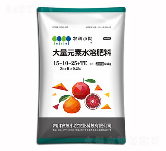 大量元素水溶肥料15-10-25+TE-農技小院