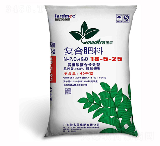 硫酸鉀型復(fù)合肥料18-5-25-墨翠