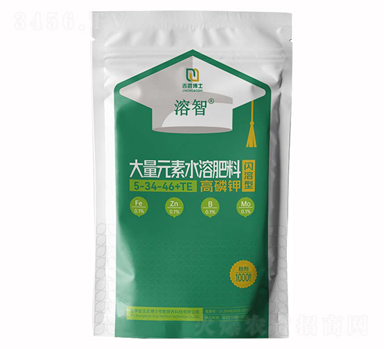 磷鉀型大量元素水溶肥(5-34-46+TE)-溶智-吉農博士