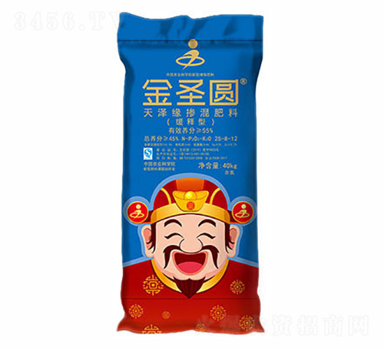緩釋型天澤緣摻混肥料25-8-12-金圣圓-吉利源