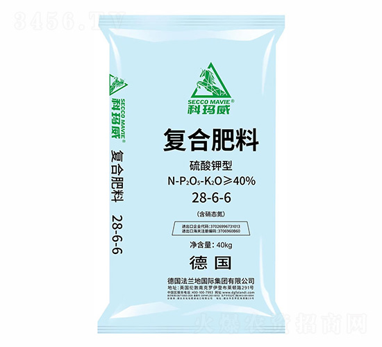 硫酸鉀型復合肥料28-6-6-科瑪威-法蘭地