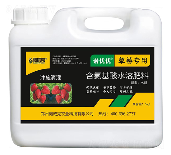 草莓專用含氨基酸水溶肥料-諾優優-諾威克