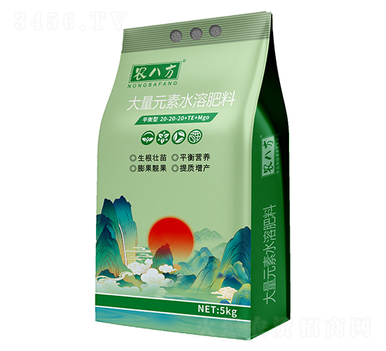 平衡型大量元素水溶肥料20-20-20+TE+MgO-農八方