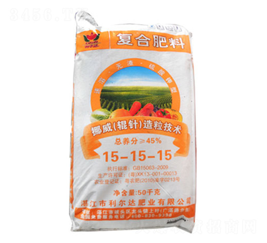 輥針造粒復混肥料15-15-15-利爾達肥業