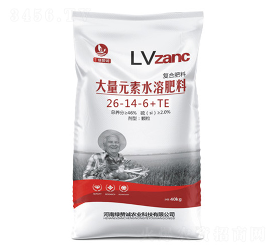 大量元素水溶肥料26-14-6+TE-綠贊誠農業