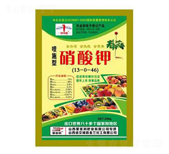 噴施型硝酸鉀13-0-46-蒙客利肥業