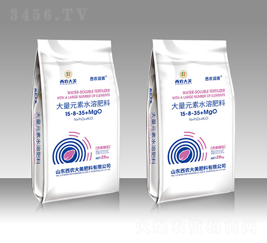 大量元素水溶肥料15-8-35+MgO-西農潤雨-西農大美