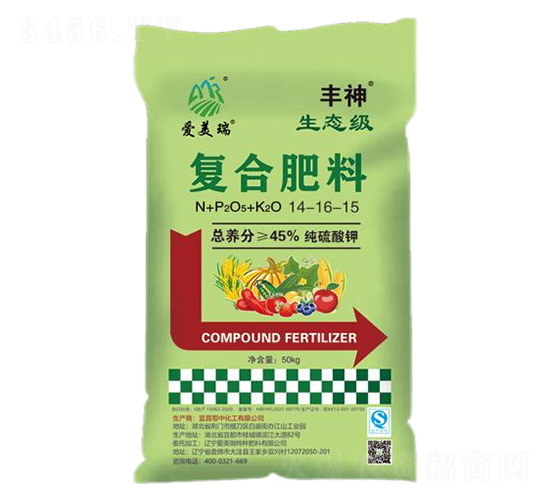 生態(tài)級復(fù)合肥料14-16-15-豐神-愛美瑞