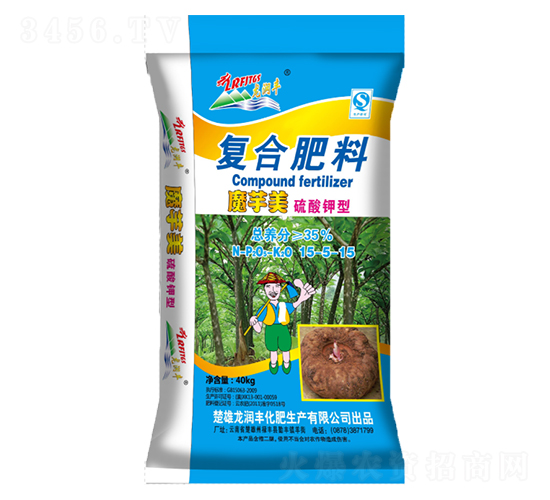 魔芋專用硫酸鉀型復合肥料15-5-15-龍潤豐