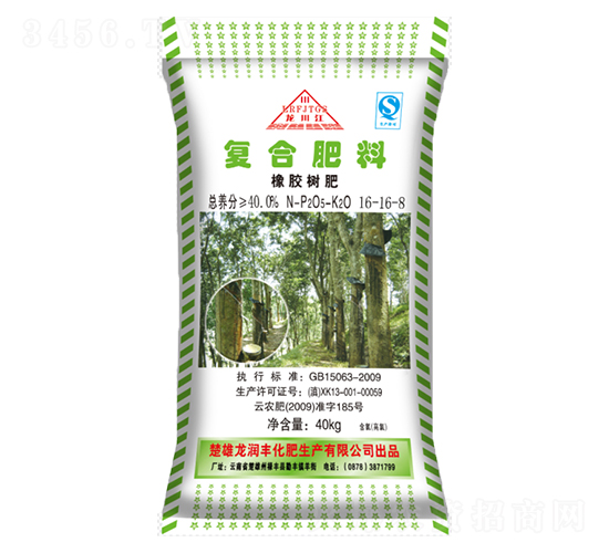 橡膠樹專用復(fù)合肥料16-16-8-龍潤豐