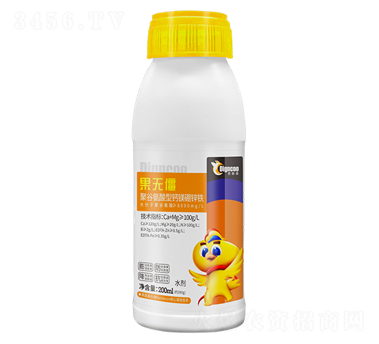 聚谷氨酸型鈣鎂硼鋅鐵200ml-果無僵-地咕咕生物