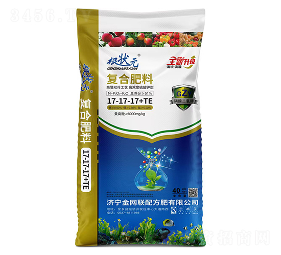 硫酸鉀型復(fù)合肥料17-17-17+TE-根狀元-金網(wǎng)聯(lián)