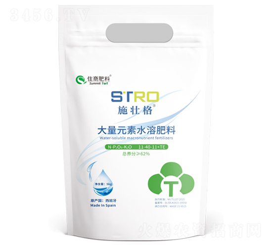 西班牙進(jìn)口大量元素水溶肥11-40-11+TE-施壯格-住商肥料