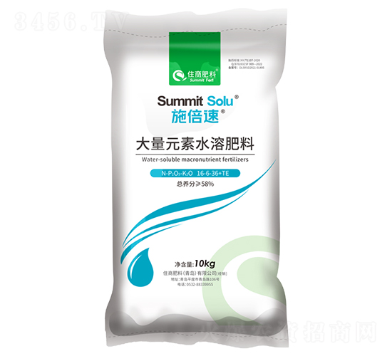 大量元素水溶肥16-6-36+TE-施倍速-住商肥料